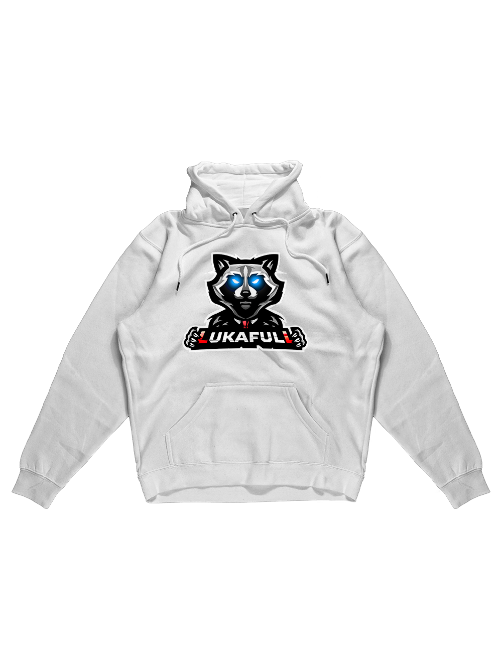 Lukafull Logo White Hoodie