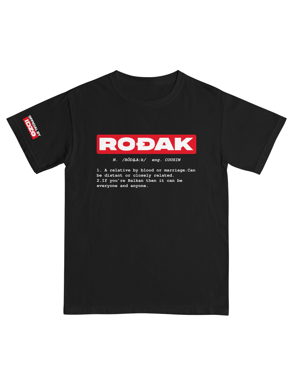 Idžo Rođak ENG Black T-Shirt