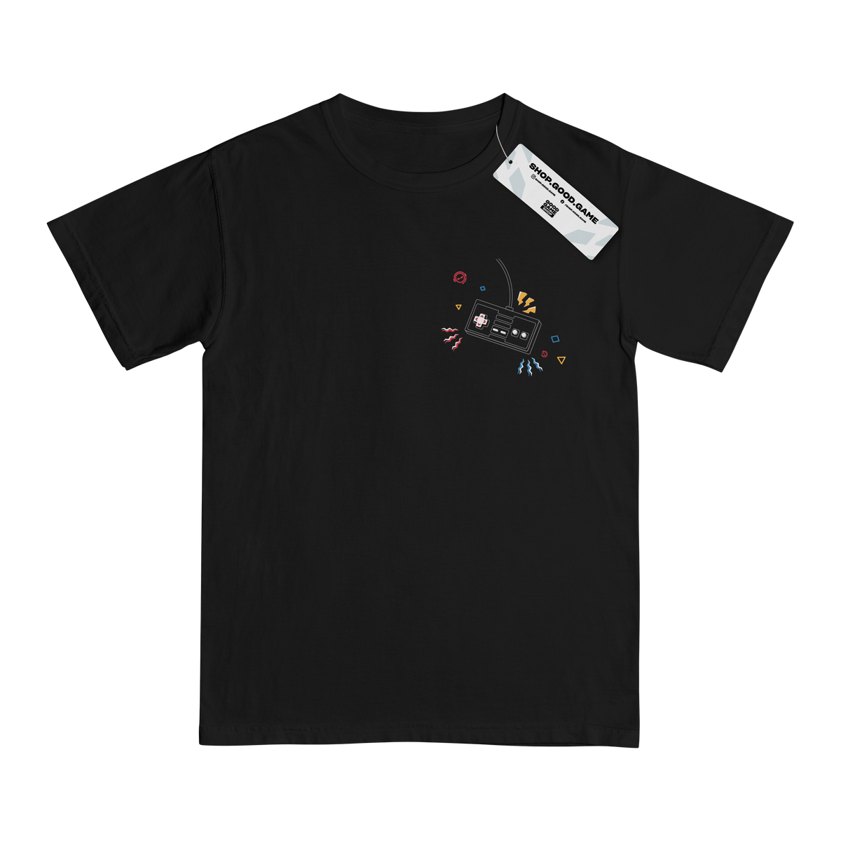 Retro Joystick Black T-Shirt