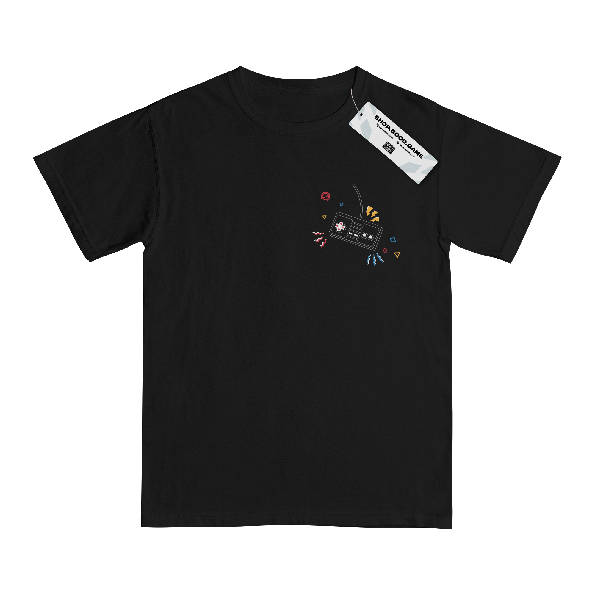 Retro Joystick Black T-Shirt