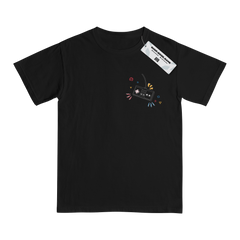 Retro Joystick Black T-Shirt